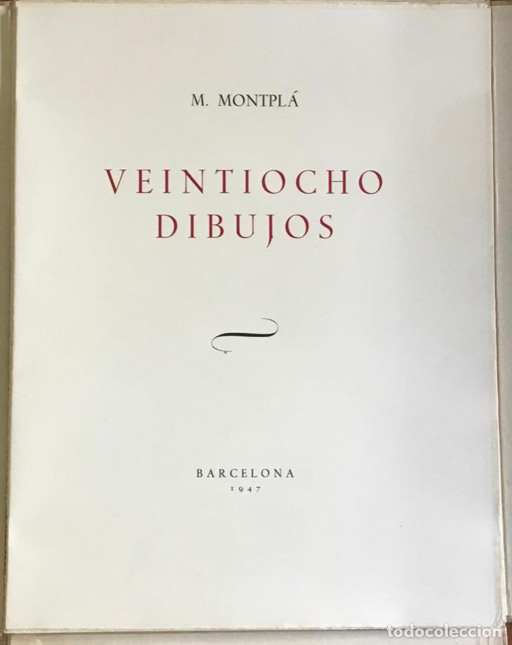 Libros de segunda mano: VENTIOCHO DIBUJOS. - MONTPL&Aacute;, M. - Foto 2