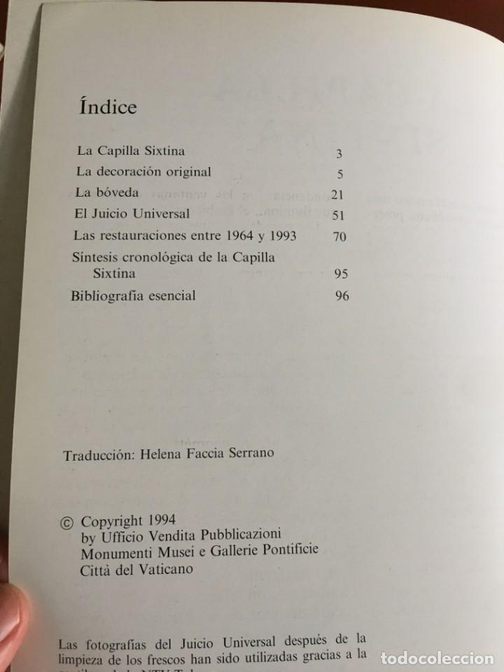 Libros de segunda mano: La Capilla Sixtina - Foto 2