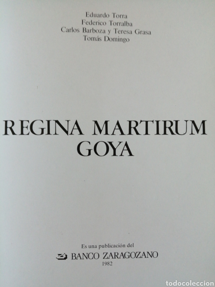 Libros de segunda mano: Regina Martirum. Goya. - Foto 3