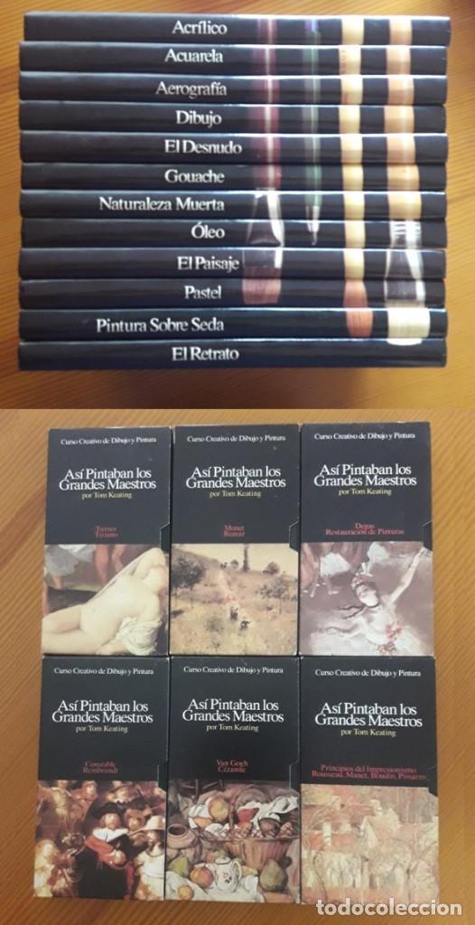 Libros de segunda mano: CURSO COMPLETO CREATIVO DE DIBUJO Y PINTURA.+ 6 VHS. 12 TOMOS ACRILICO-OLEO-PASTEL-RETRATO-DESNUDO.. - Foto 1 - 218204490