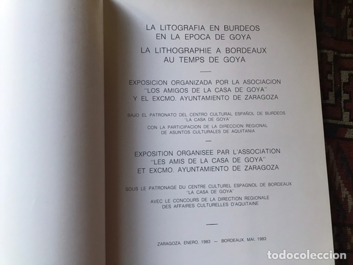 Libros de segunda mano: La litograf&iacute;a en Burdeos en la &eacute;poca de Goya - Foto 4