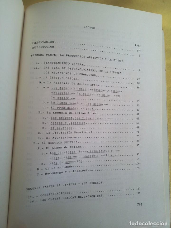 Libros de segunda mano: TERESA SAURET - EL SIGLO XIX EN LA PINTURA MALAGUEÑA - UNIVERSIDAD DE MALAGA 1987 - Foto 4 - 220854468