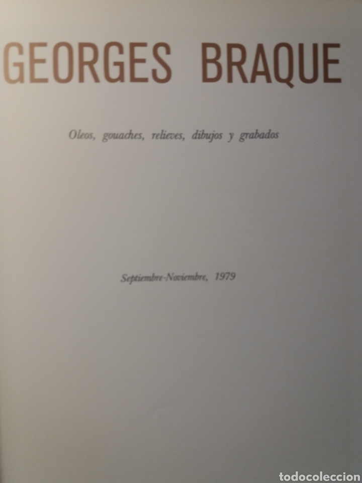Libros de segunda mano: Cat&aacute;logo Georges Braque 1979 - Foto 3