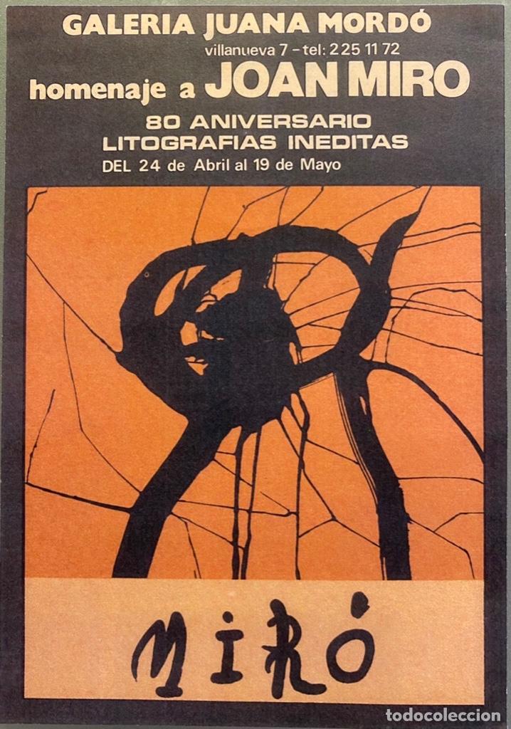 Libros de segunda mano: Homenaje a Joan Mir&oacute;. 80 aniversario. Litograf&iacute;as In&eacute;ditas