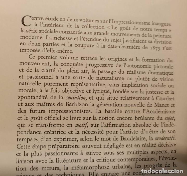 Libros de segunda mano: Libro &rdquo;LImpressionisme&rdquo; &ndash; En Franc&eacute;s, 1955 &ndash; Muy Raro - Foto 6