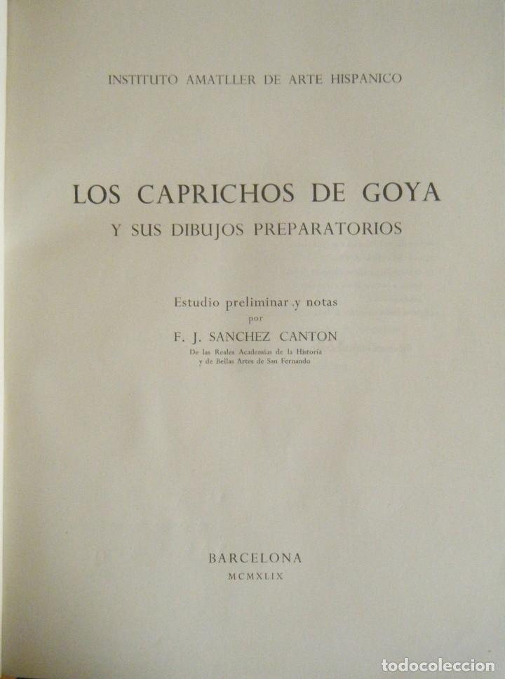 Libros de segunda mano: Sanchez Canton.- Goya. Los Caprichos (1949) - Foto 2