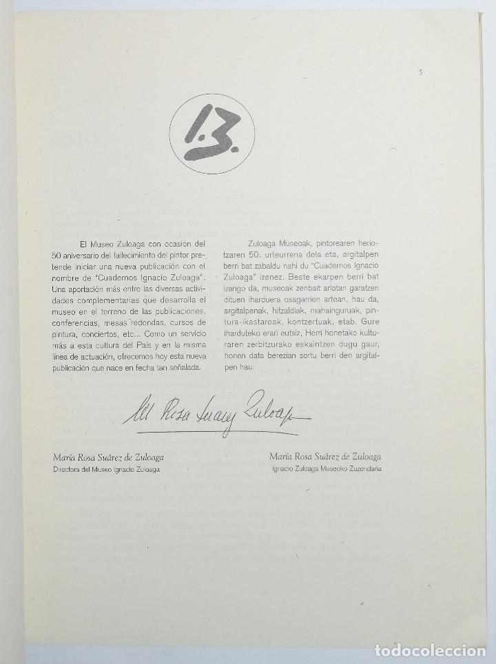 Libros de segunda mano: CUADERNOS IGNACIO ZULOAGA. 1. 1995. - Foto 3
