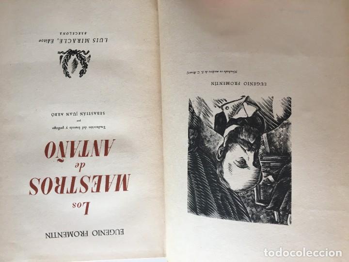 Libros de segunda mano: Los maestros de anta&ntilde;o. Fromentin - Foto 2