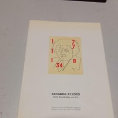 Libros de segunda mano: EDUARDO ARROYO MUSEO DE BELLAS ARTES DE BILBAO. Lote 243219915