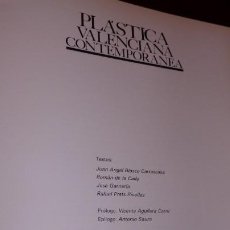 Libros de segunda mano: PLASTICA VALENCIANA CONTEMPORANEA. 1986, VV.AA. PROMO.CULT.PAIS VALENCIA 33X24 GUAFLEX SOBREC.291 PP