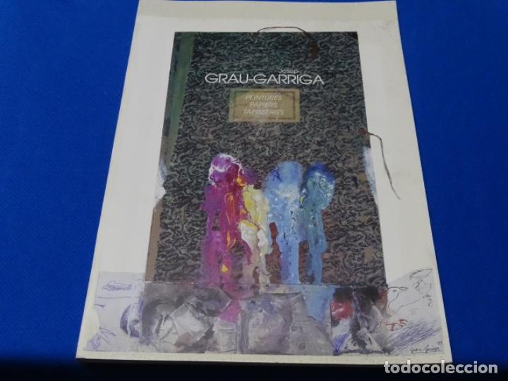 Second hand books: LIBRO JOSEP GRAU-GARRIGA.PEINTURES PAPIERS PAPISSERIES 1996-1999. DEDICADO.