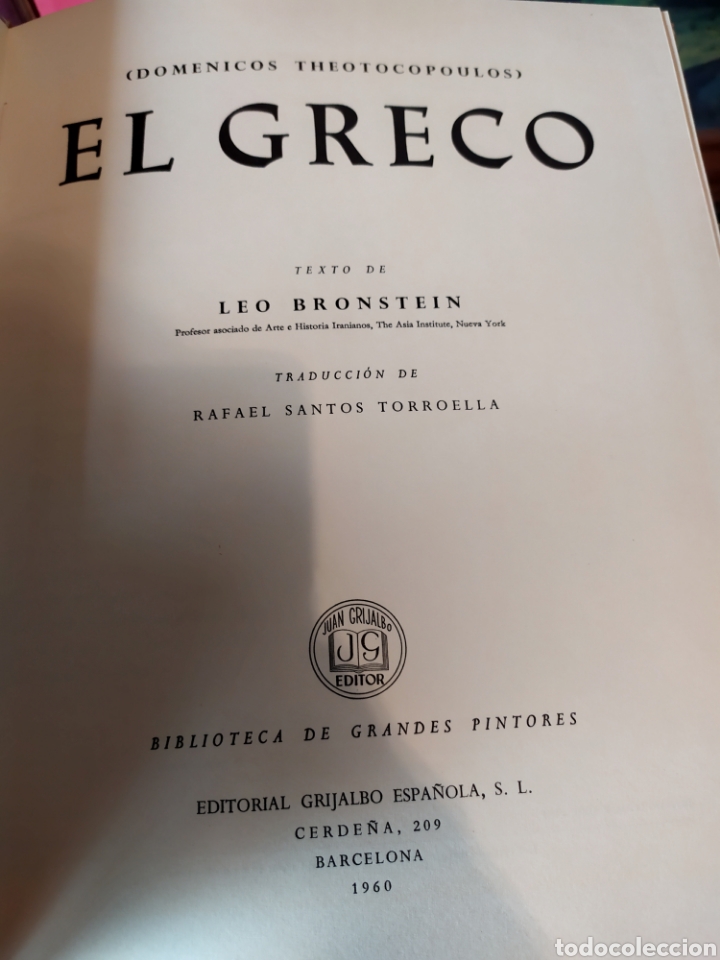 Libros de segunda mano: Libro El Greco 1969 - Foto 5