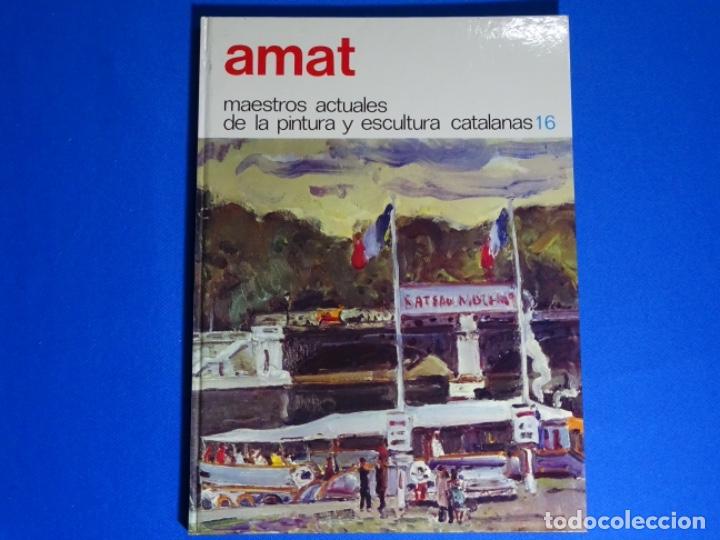 Libros de segunda mano: MAESTROS ACTUALES DE LA PINTURA. AMAT. DEDICADO.