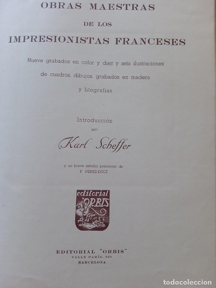 Libros de segunda mano: Impresionistas franceses. - Foto 2