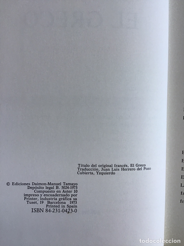 Libros de segunda mano: EL GRECO / JACQUES LASSAIGNE / C&Iacute;RCULO DE LECTORES 1973 - Foto 2