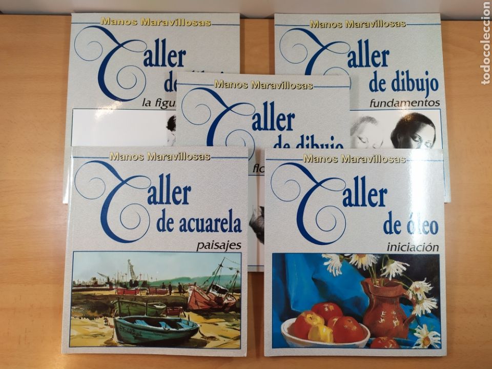 Libros de segunda mano: TALLER DE DIBUJO / TALLER DE &Oacute;LEO / TALLER DE ACUARELA / 5 TOMOS INDEPENDIENTES