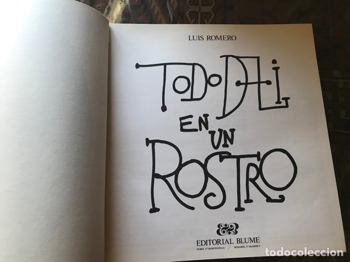 Libros de segunda mano: Todo Dal&iacute; en un rostro. Luis Romero - Foto 5