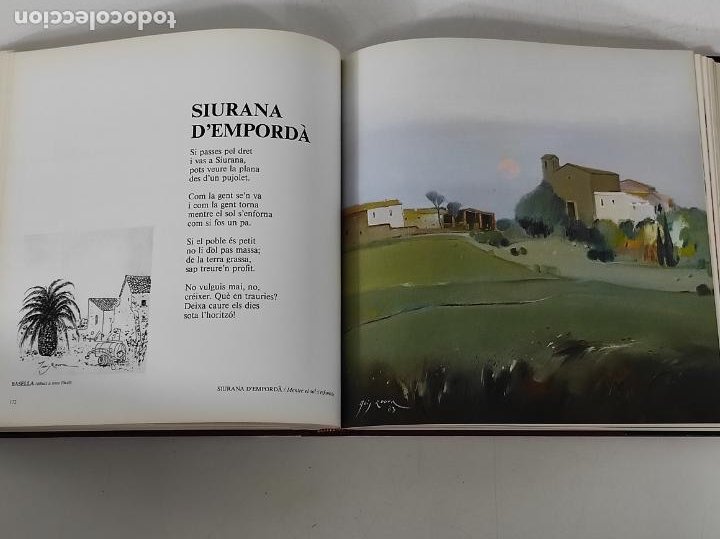 Libros de segunda mano: Els Pobles de l´Emporda - Montserrat Vayreda (Poemes), Lluís Roure (Pintures) - 1985 - Foto 6 - 270676138