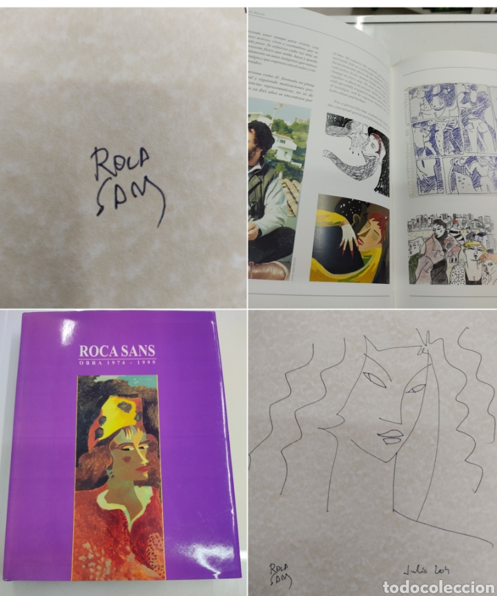 ROCA SANS, OBRA 1974-1999 DIBUJO ORIGINAL FIRMADO CATALOGO JOAN CARLES ROCA SANS 2000. (Libros de Segunda Mano - Bellas artes, ocio y coleccionismo - Pintura)
