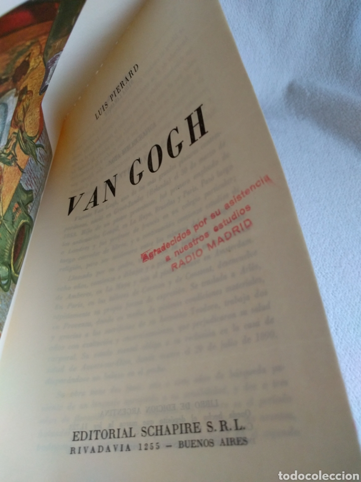 Libros de segunda mano: Van Gogh. Luis Pierard. Editorial Schapire. - Foto 2