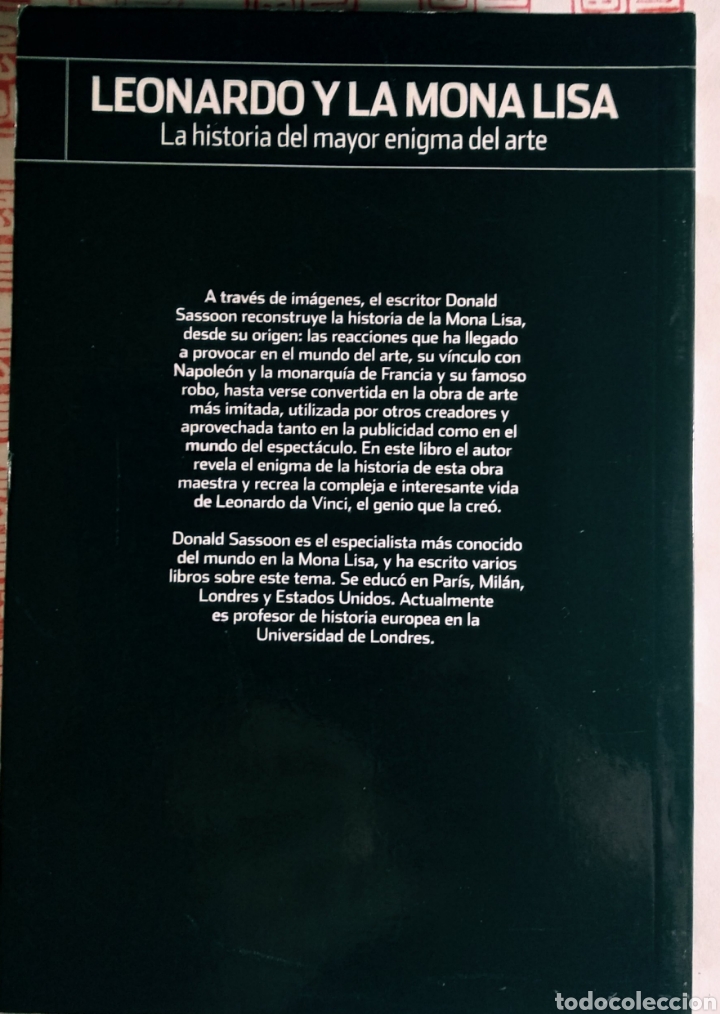 Libros de segunda mano: Leonardo y la Monalisa. Donald Sassoon - Foto 2