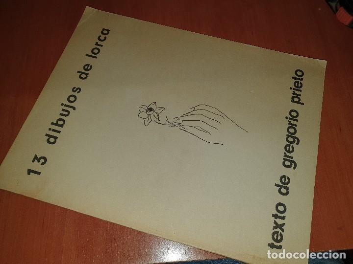 Libros de segunda mano: 13 dibujos de lorca, texto de gregorio prieto, csic 1979 - Foto 1