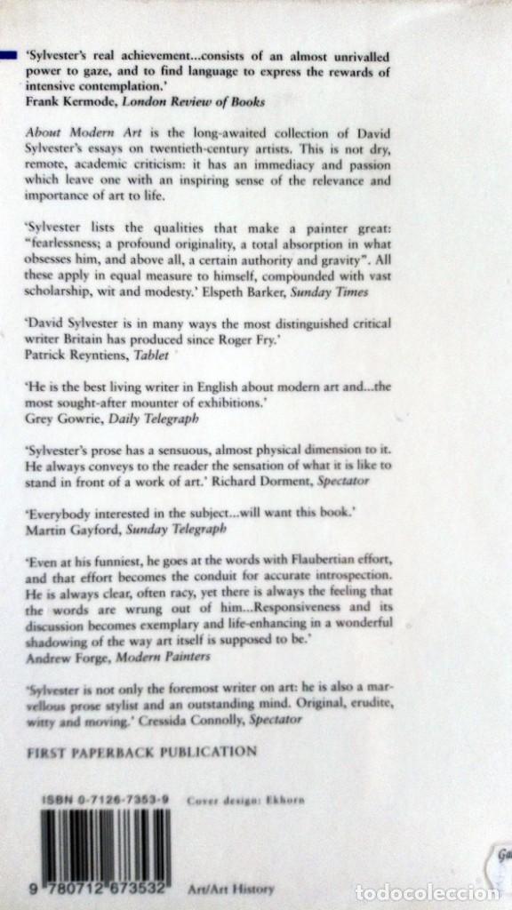 Libros de segunda mano: About Modern Art, David Sylvester - Foto 2