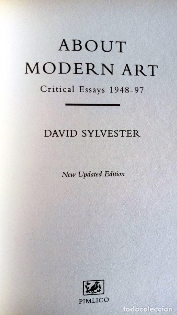 Libros de segunda mano: About Modern Art, David Sylvester - Foto 5