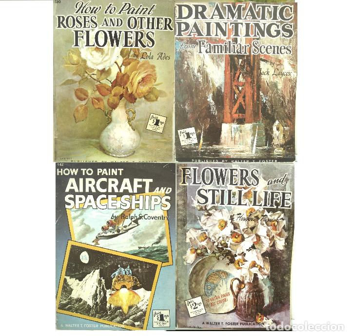 Libros de segunda mano: 4X REVISTAS DIBUJO- WALTER FOSTER -N.130.132.142.151. -A&Ntilde;OS 70-CURSO ARTE PINTURA-EDICION AMERICANA