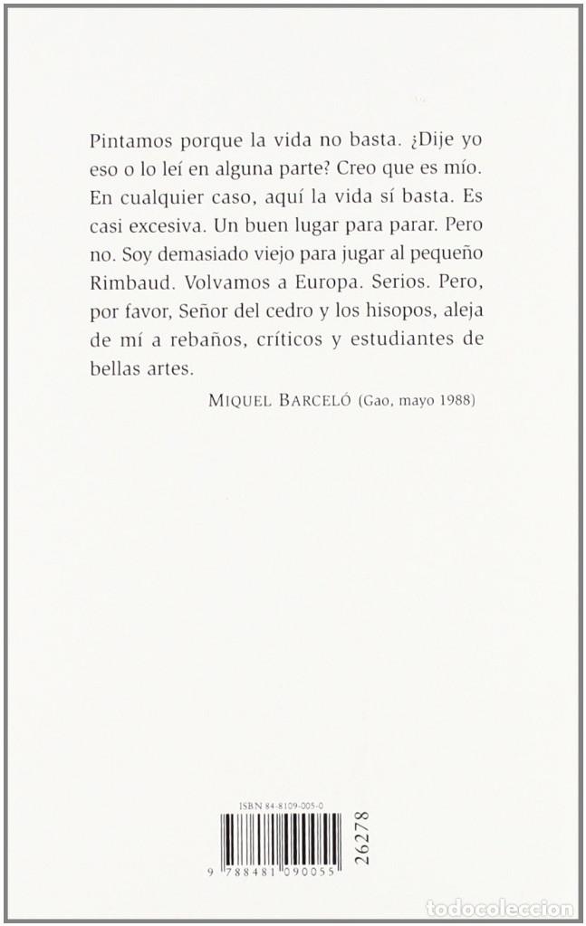 Libros de segunda mano: Cuadernos de &Aacute;frica - Miguel Barcel&oacute; - Foto 2