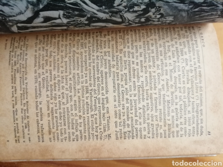 Libros de segunda mano: El Greco. Manuel B. Cossio. Primera Edici&oacute;n 1944. - Foto 8