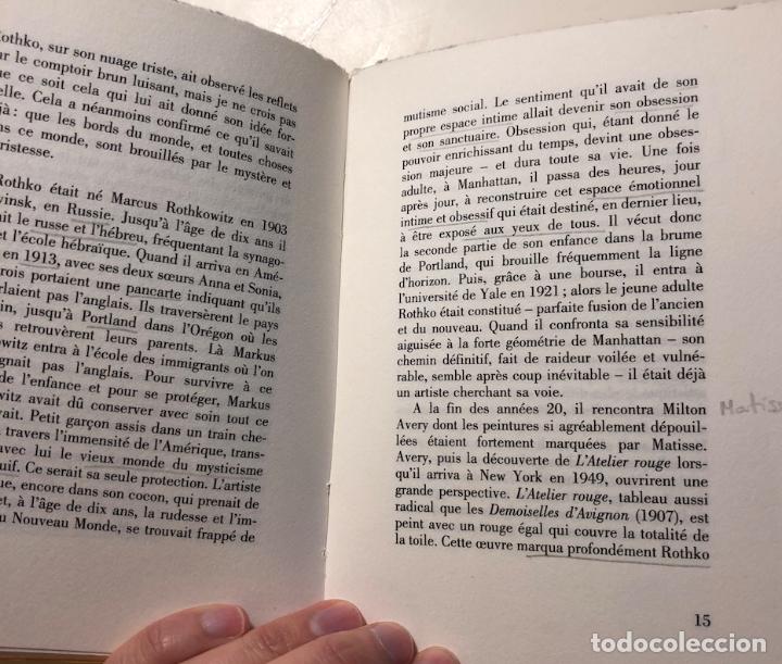 Libros de segunda mano: Mark Rothko: Corps de lumi&egrave;re - Foto 2