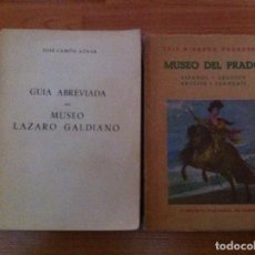 Libros de segunda mano: MUSEO LAZARO GALDIANO-MUSEO DEL PRADO- DOS LIBROS