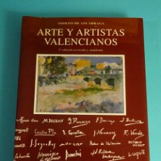 Libros de segunda mano: ARTE Y ARTISTAS VALENCIANOS. ADOLFO DE AZCARRAGA. 2° EDICIÓ REVISADA Y AUMENTADA.1999