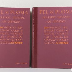 Libros de segunda mano: PEL & PLOMA TOMOS III Y IV. EDIC. FACSÍMIL 1988. RAMÓN CASAS Y MIQUEL UTRILLO. Lote 326202513
