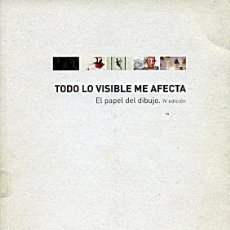 Libros de segunda mano: TODO LO VISIBLE ME AFECTA - EL PAPEL DEL DIBUJO (IV EDICIÓN) / ÓSCAR ALONSO MOLINA / BADAJOZ, 2012. Lote 326932648