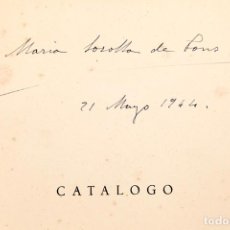 Libros de segunda mano: SOROLLA - FIRMADO POR MARIA SOROLLA DE PONS (HIJA DE JOAQUIN SOROLLA) - 1944. Lote 328224913