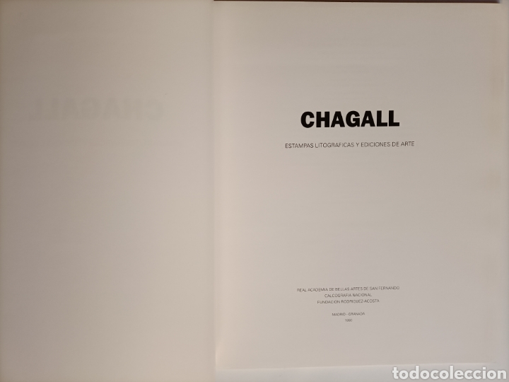 Libros de segunda mano: Chagall. Estampas litograficas y ediciones de arte - Foto 5