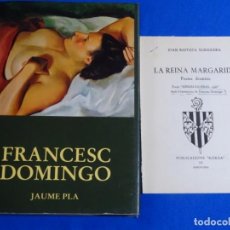 Libros de segunda mano: FRANCESC DOMINGO. JAUME PLA. 4 HOJAS DEL LIBRO LA REINA MARGARIDA CON DIBUJOS.. Lote 341193793