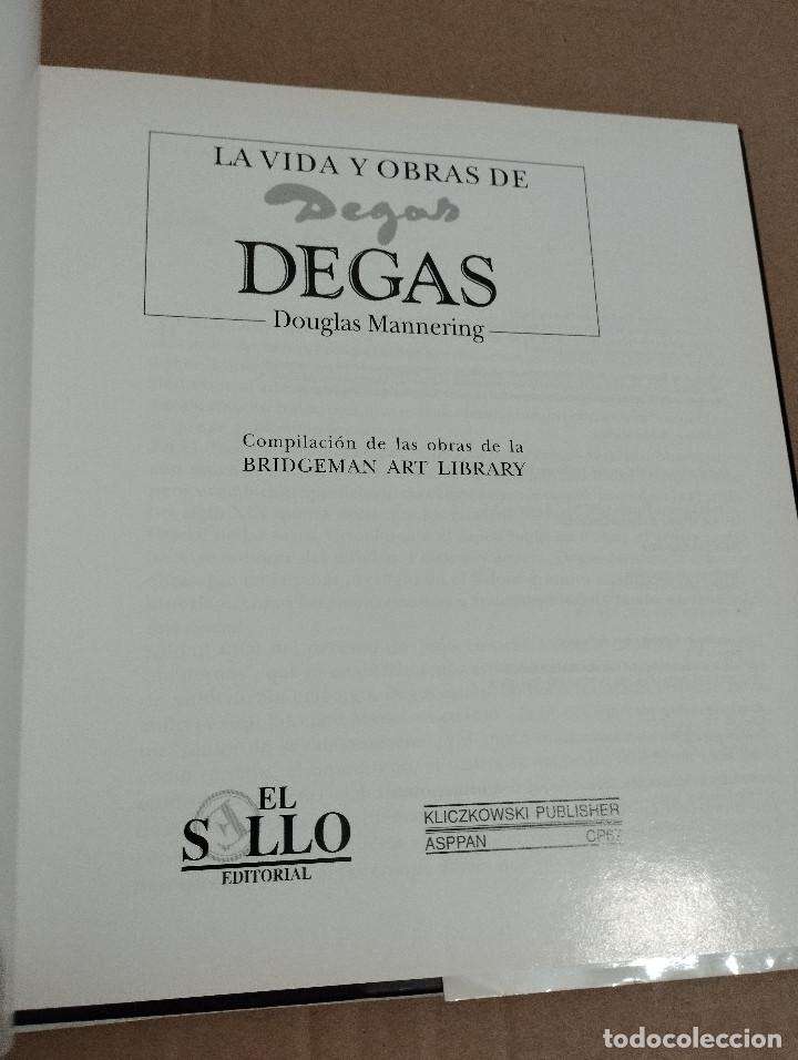 Libros de segunda mano: LA VIDA Y OBRAS DE DEGAS (DOUGLAS MANNERING) - Foto 2