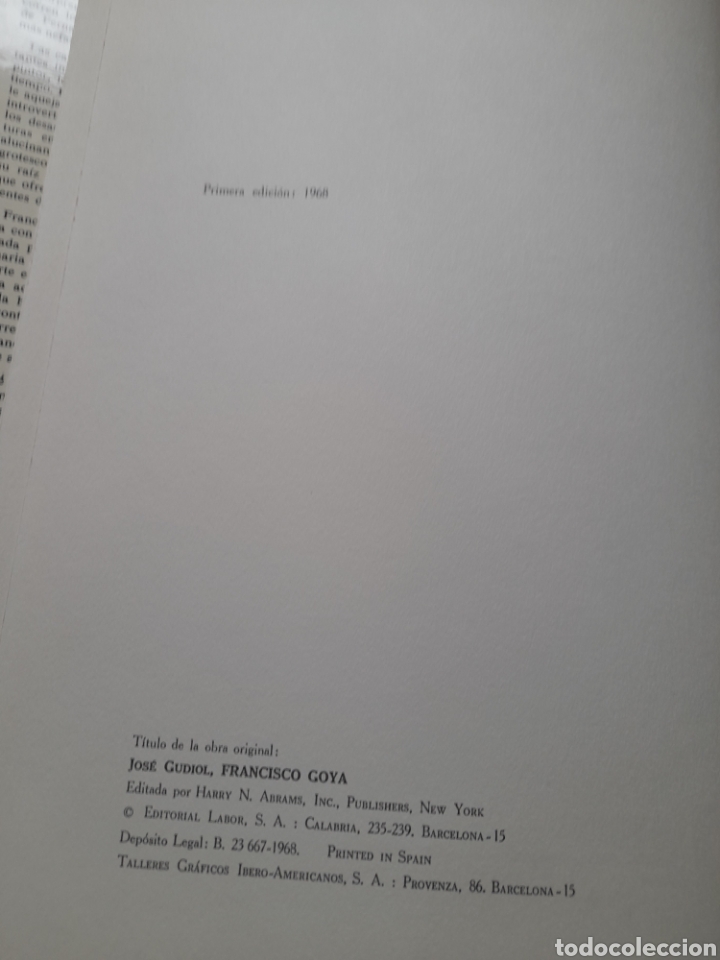 Libros de segunda mano: Goya . Jos&eacute; Guidiol - Foto 3