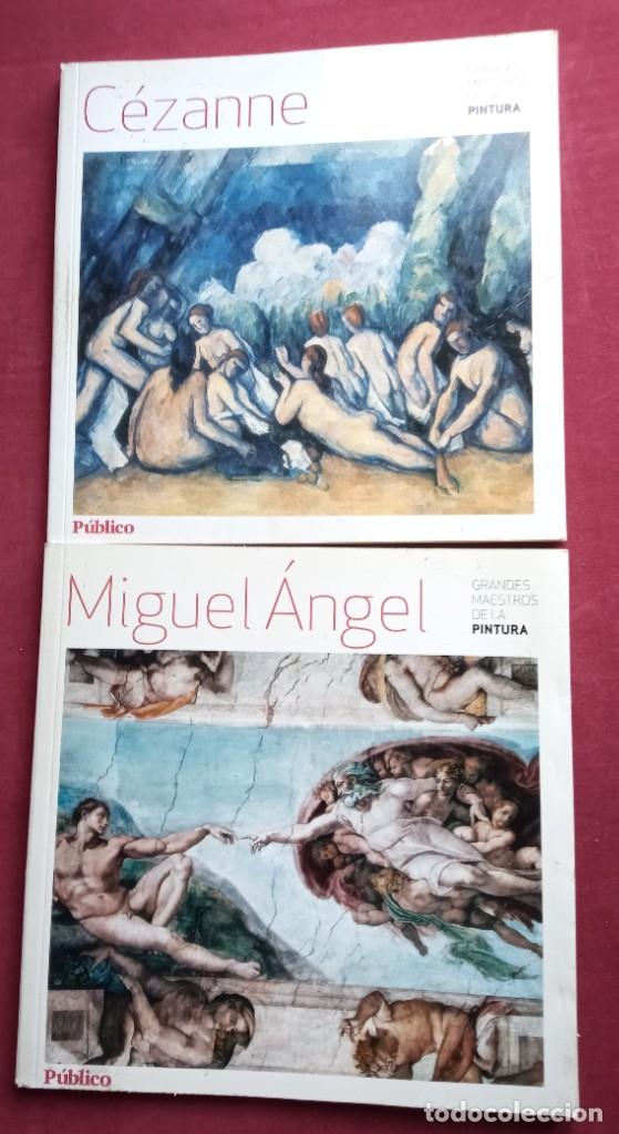 Libros de segunda mano: 2 LIBROS C&Eacute;ZANNE-MIGUEL &Aacute;NGEL-GRANDES MAESTROS DE LA PINTURA P&Uacute;BLICO 2008