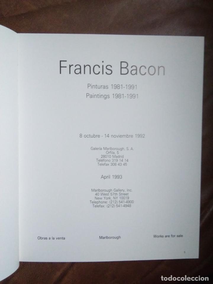 Libros de segunda mano: CATALOGO FRANCIS BACON 1993 - Foto 2