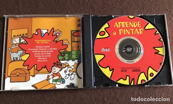 Libros de segunda mano: Disco CD-ROM. APRENDE A PINTAR - Foto 3