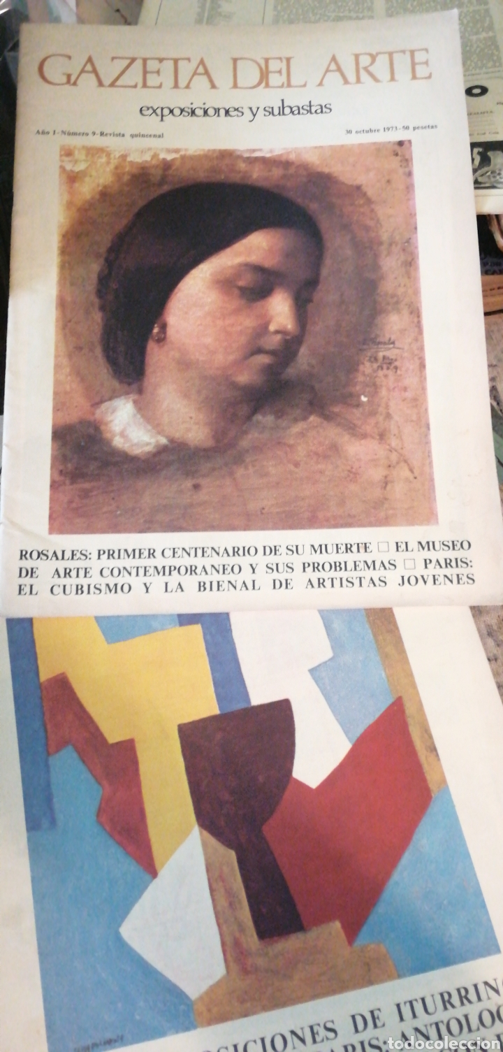 Gebrauchte B&uuml;cher: 1974 Gaceta Del Arte Exposiciones Y Subastas A&ntilde;o I N&ordm; 9 Manuel Martin Ferran.