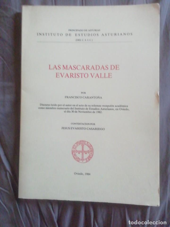 Libros de segunda mano: LAS MASCARADAS DE EVARISTO VALLE. FRANCISCO CARANTO&Ntilde;A - Foto 1