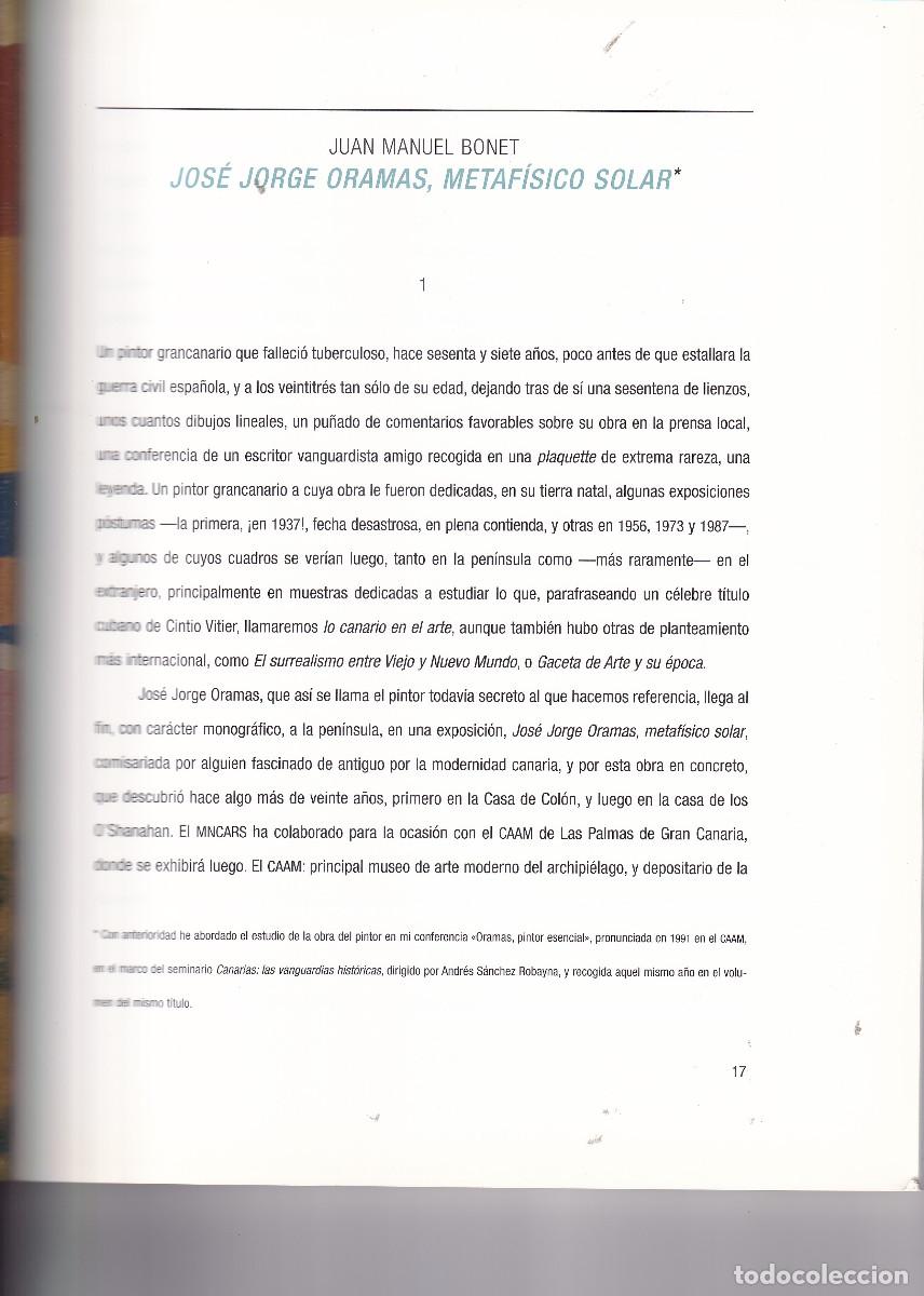 Libros de segunda mano: PINTOR - JORGE ORAMAS - GRAN CANARIA - Foto 3