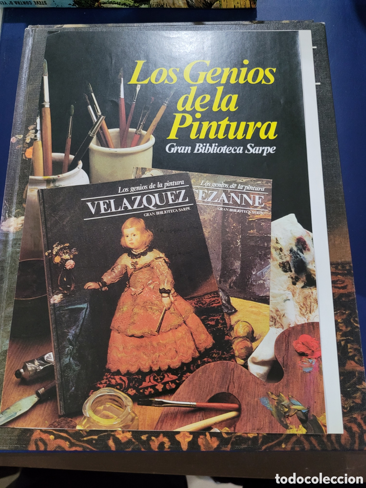 Libros de segunda mano: LOS GENIOS DE LA PINTURA/ VELAZQUEZ CEZANNE MANET SOROLLA CARAVAGGIO SARPE 1979