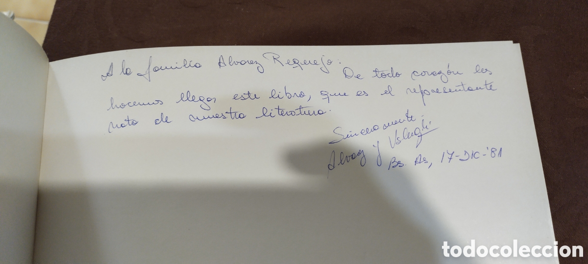 Libros de segunda mano: Mart&iacute;n Fierro 72 con dedicatoria - Foto 2