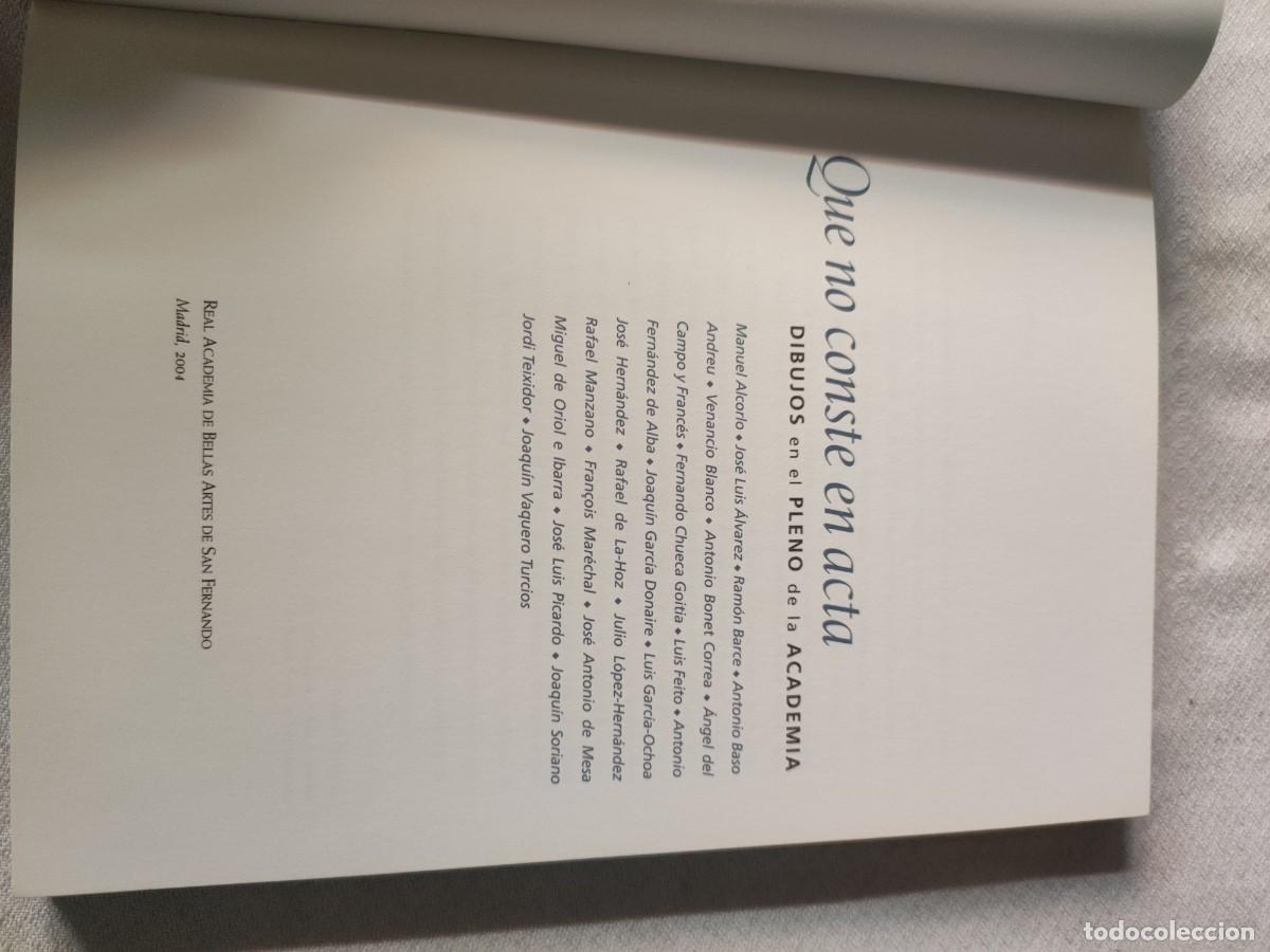 Libros de segunda mano: Que no conste en acta. Dibujos en el pleno de la academia - Foto 3